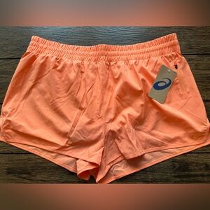 Asics Bright Orange Athletic running Shorts xl